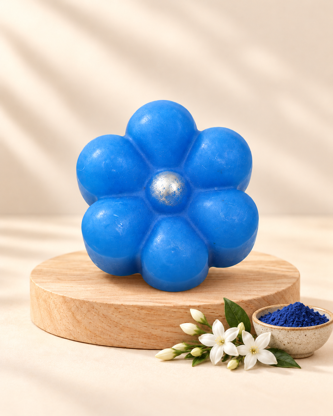 Blue flower soap — blue indigo and jasmine scent