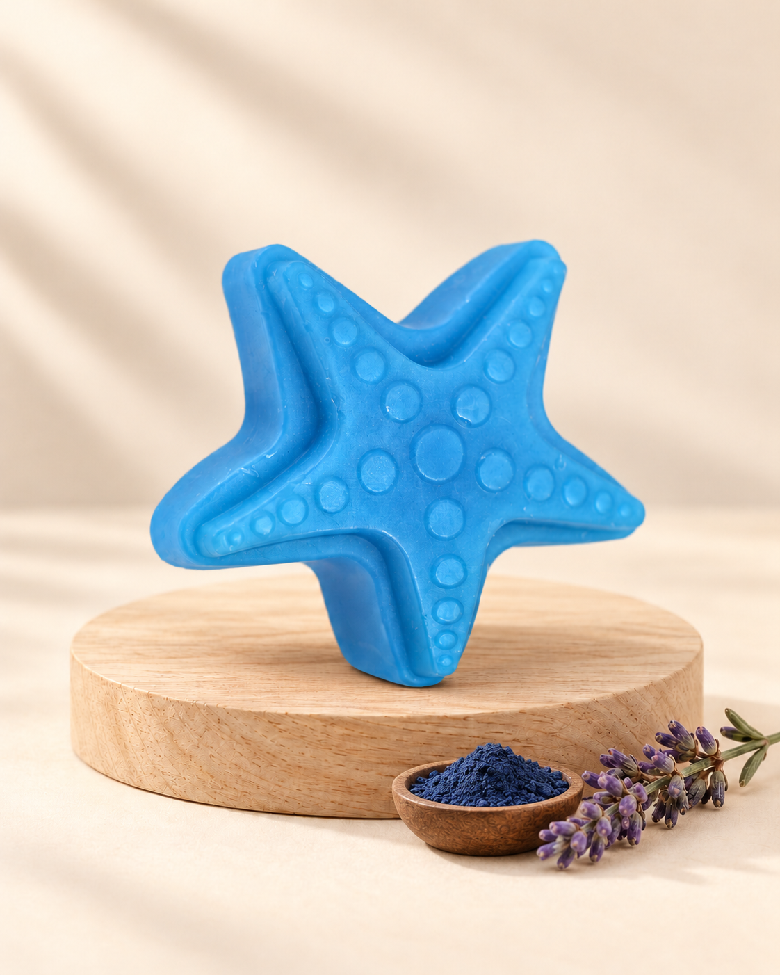 Blue sea star soap — blue indigo and lavender