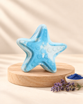 Blue and white sea star soap — blue indigo and lavender