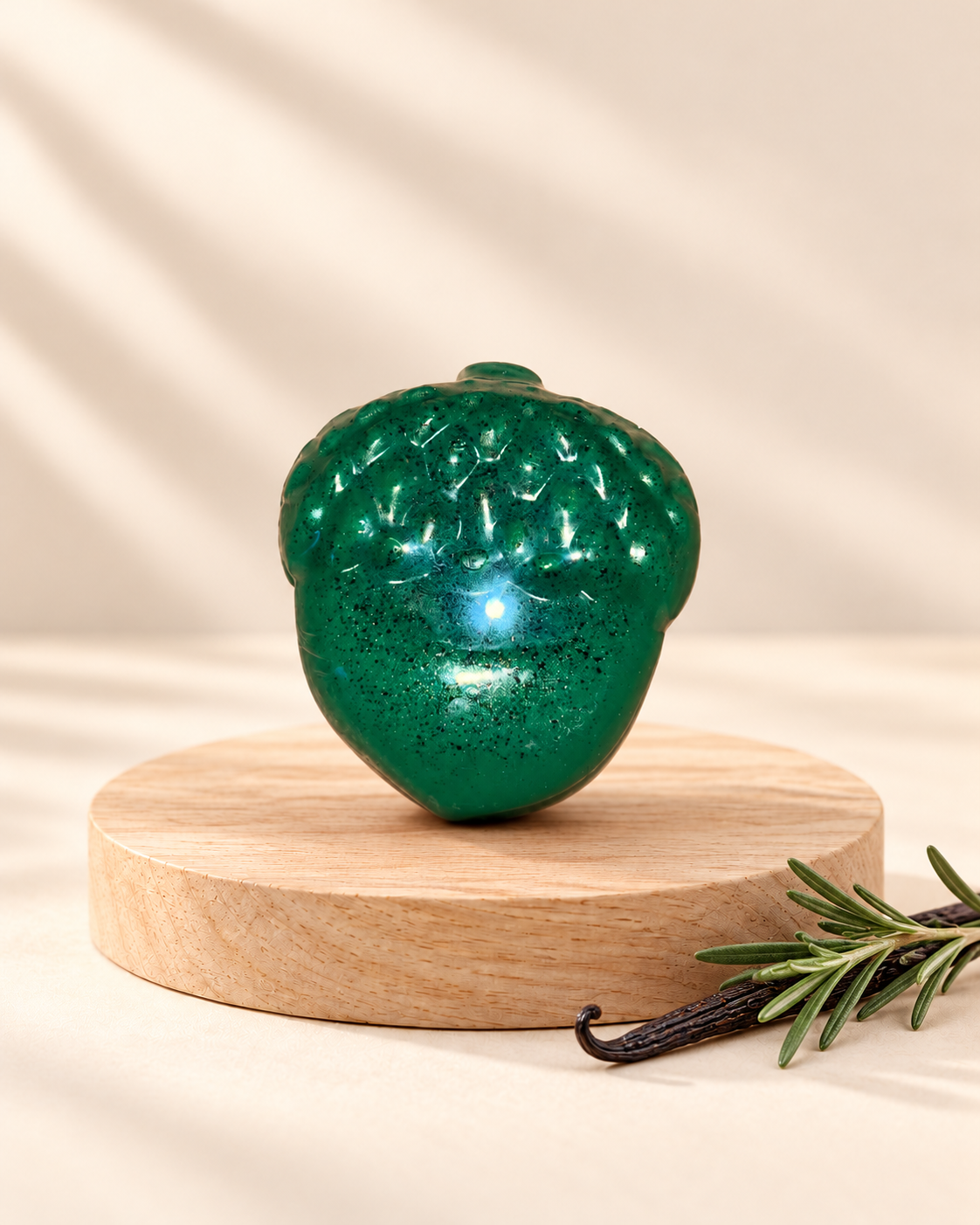 green acorn handmade soap