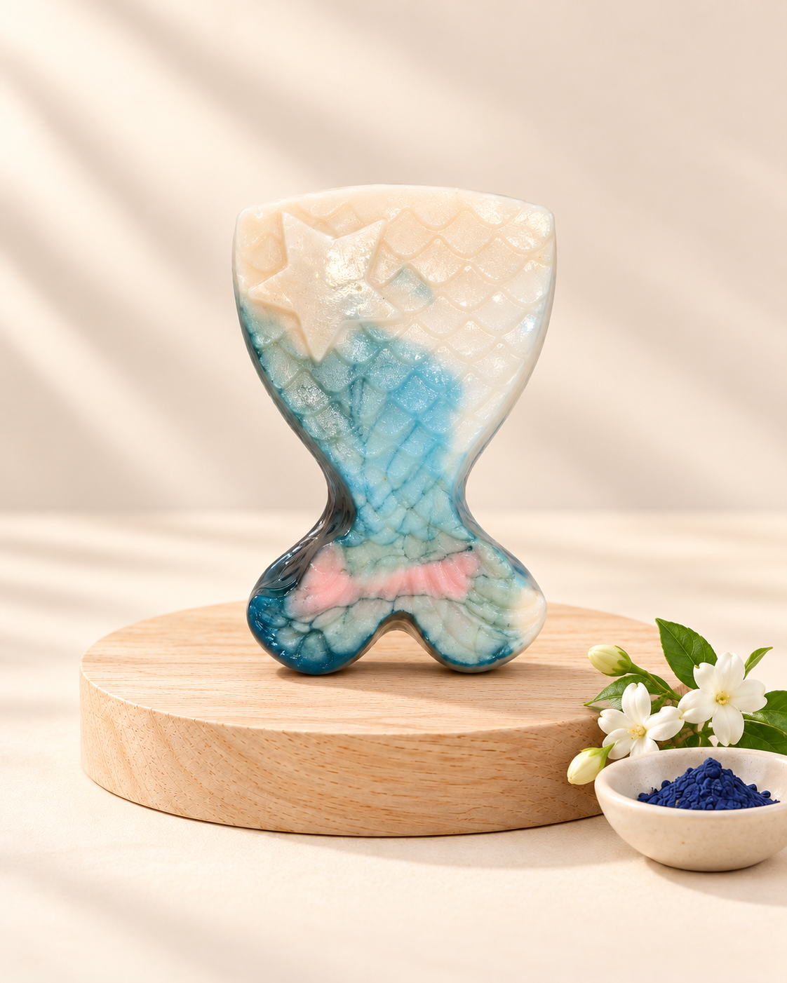 mixed tail handmade soap