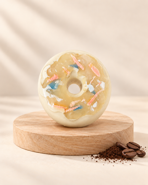 Whole donut soap — light coffee and musk scent